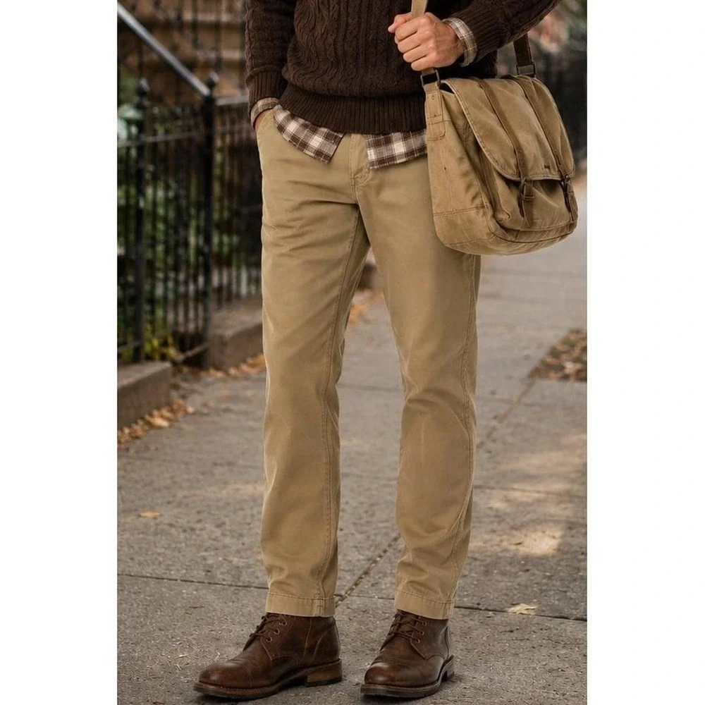 Ralph Lauren Khakis Tan Pants (34/34) Polo Ralph Lauren Stretch Straight Fit